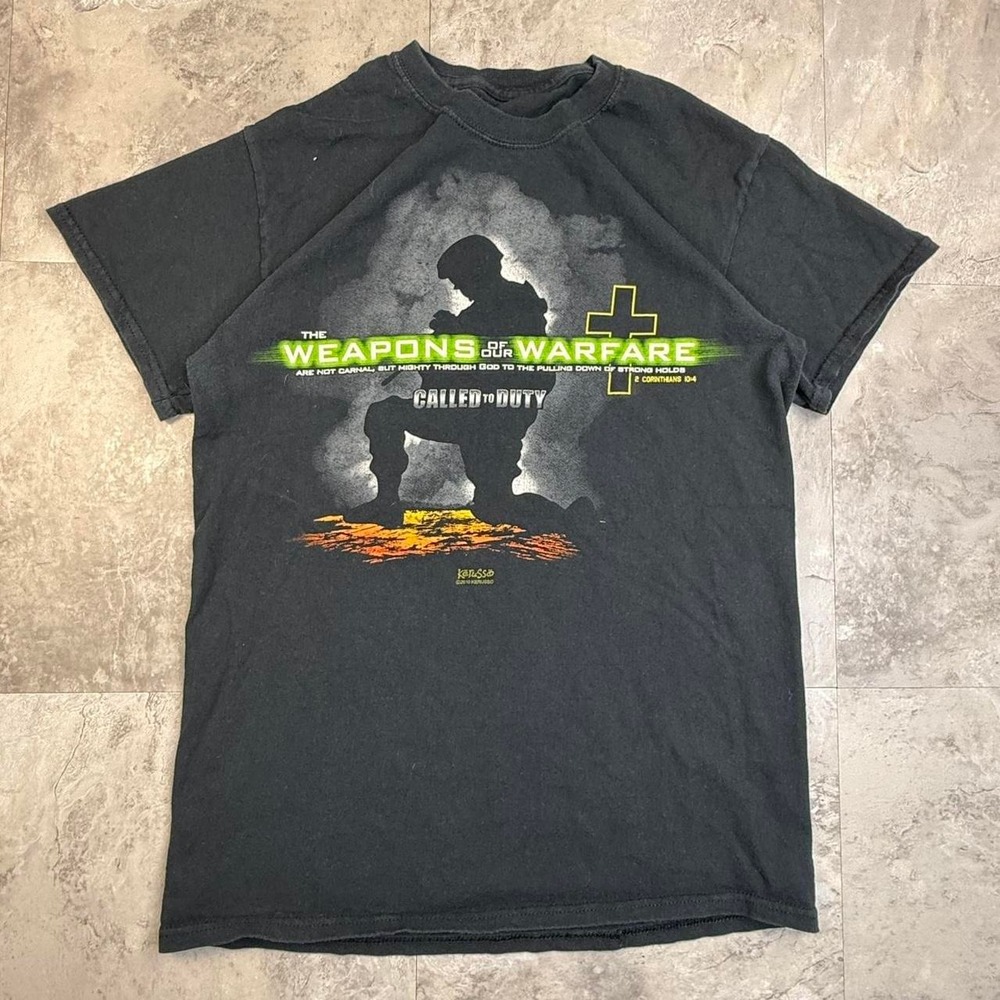 Vintage Call of Duty Religious Jesus T shirt
